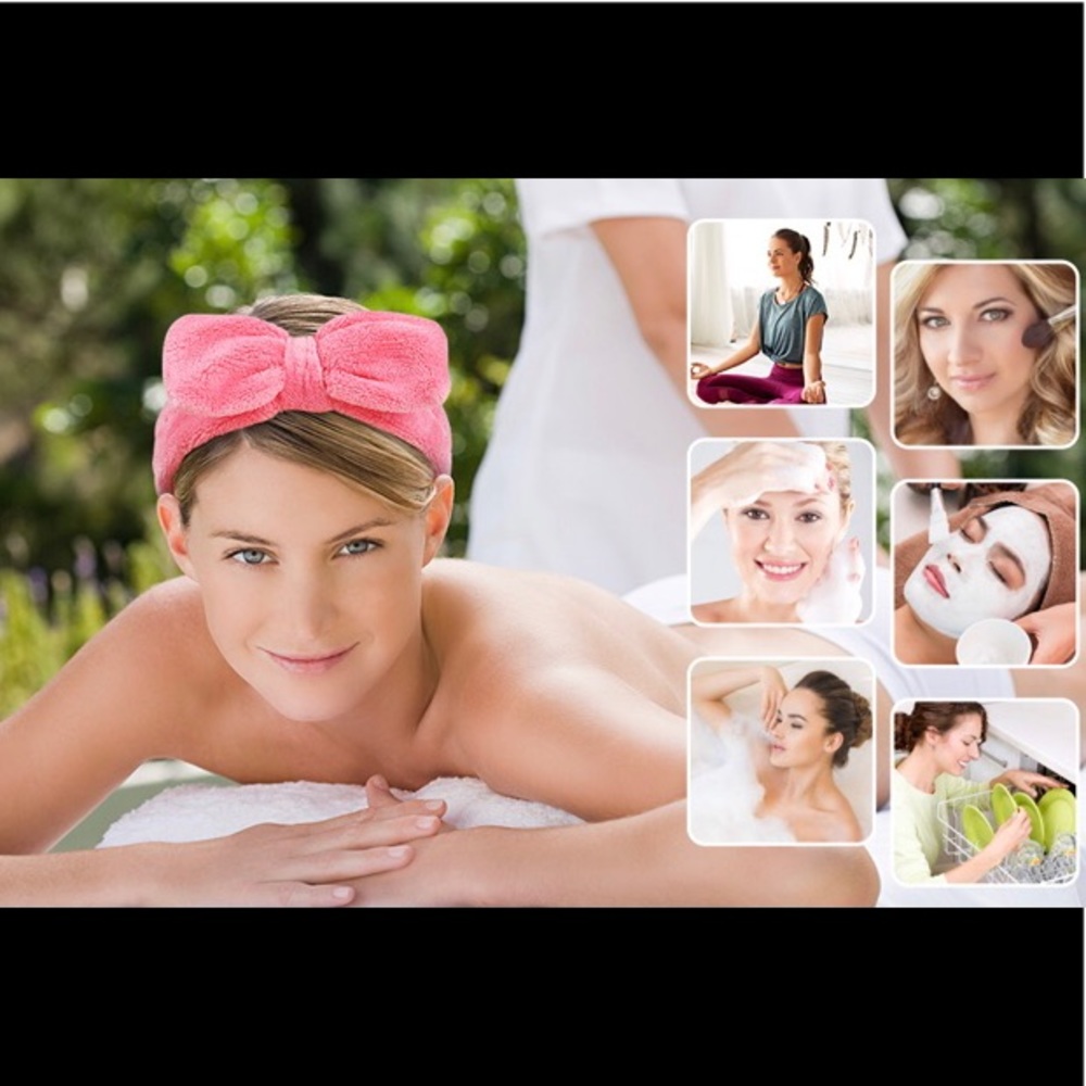 Refresh soft coral Spa Headband